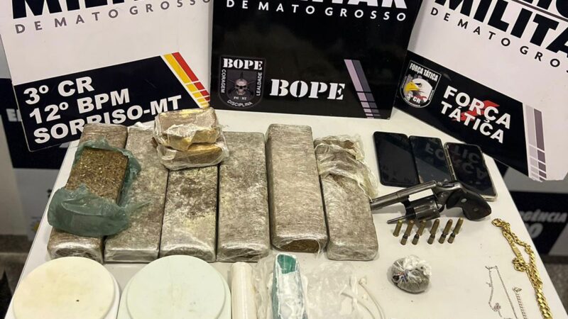 Homem é preso pela Polícia Militar com 85 porções de drogas em Várzea Grande