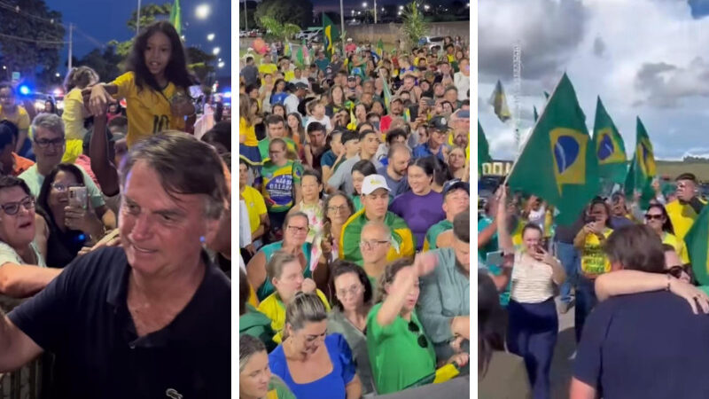 Bolsonaro diz que recuperou amor pela bandeira nacional e defende uso de arma “com responsabilidade”