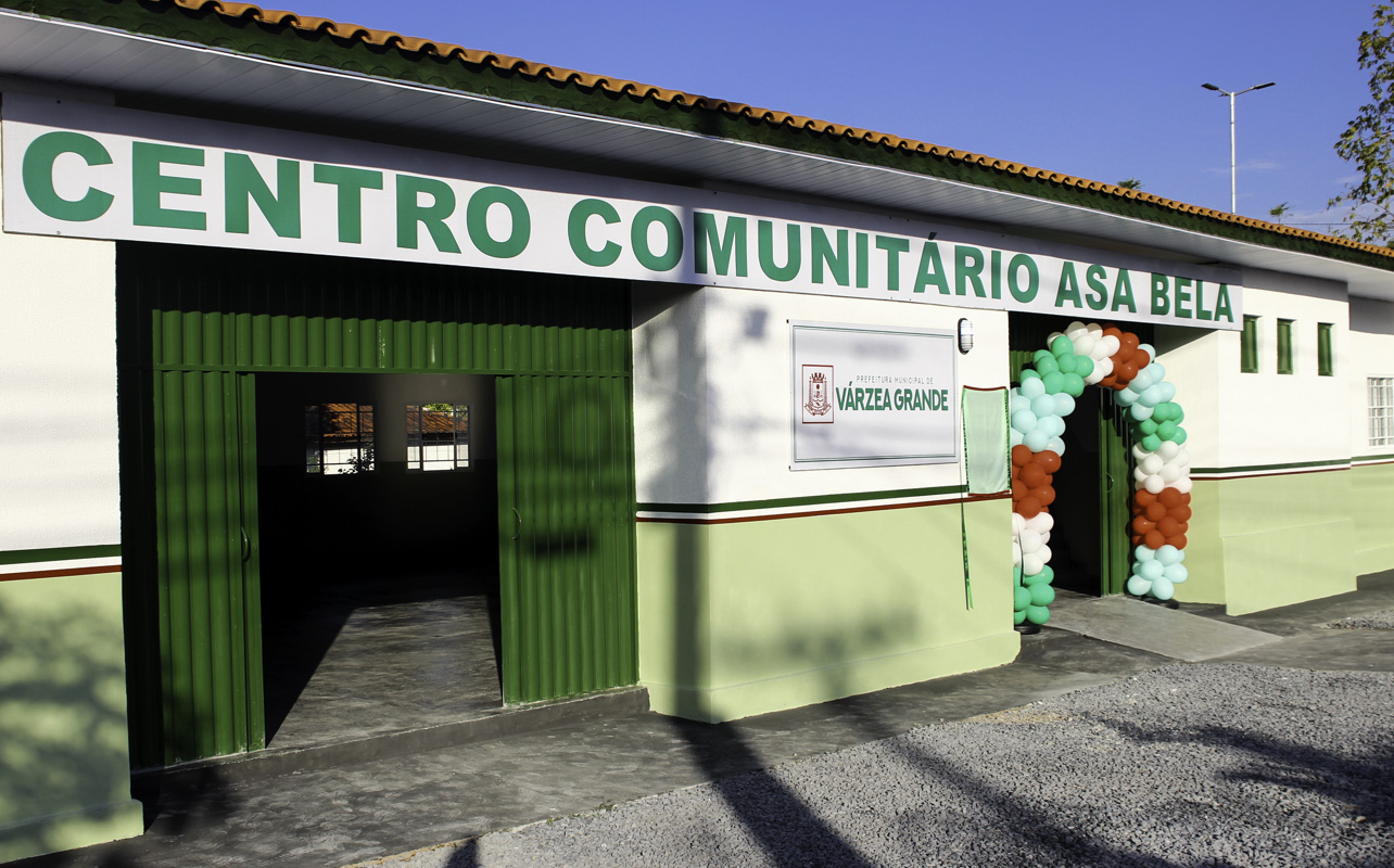 Centro Comunitário do Asa Bela é reformado e prefeito anuncia novo parque infantil