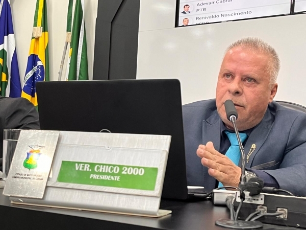 Chico 2000 garante análise das contas da Prefeitura pela Câmara logo após envio do TCE