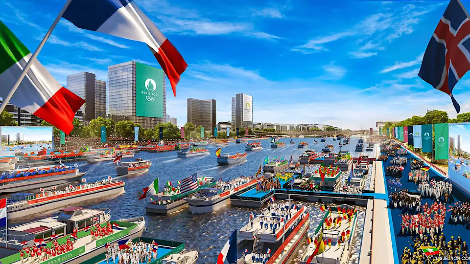 Cerimônia de abertura dos Jogos Olímpicos de Paris será realizada ao longo do Rio Siena