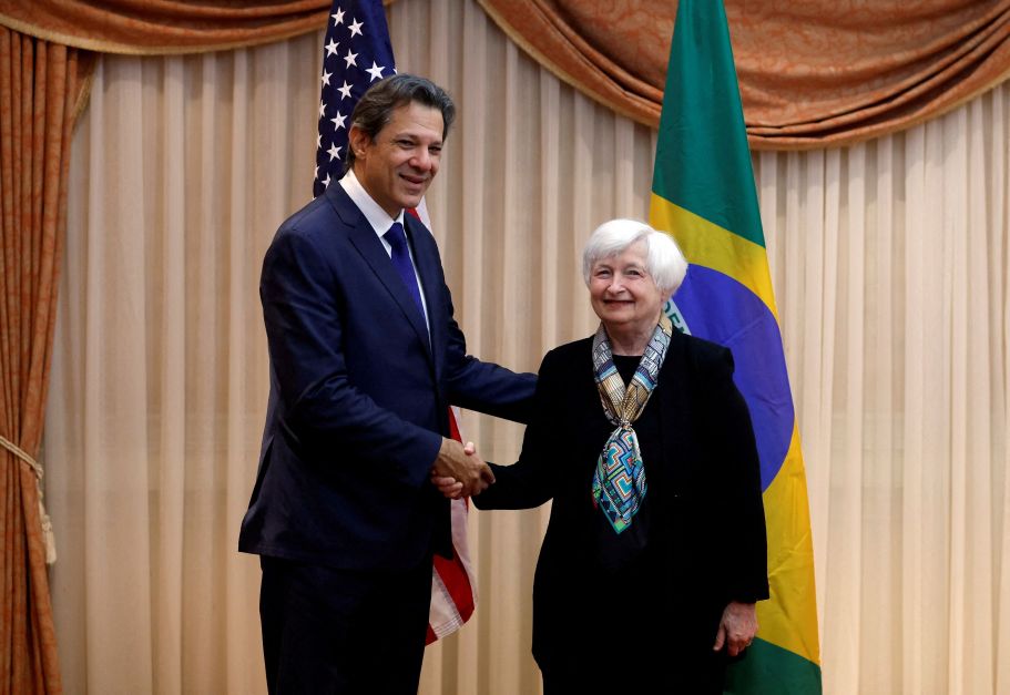 Haddad assina “parceria para o Clima“ com secretária do Tesouro dos EUA