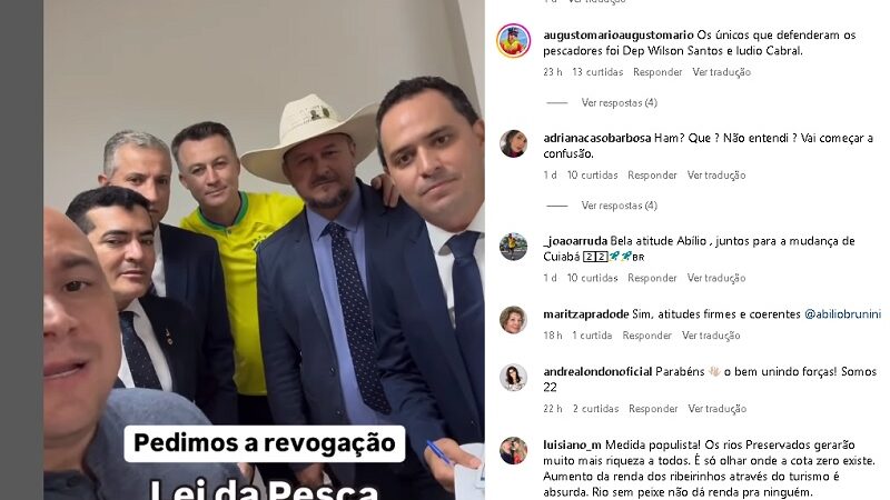 Deputado acusa Abílio de golpe eleitoreiro para ganhar apoio da cadeia pesqueira de Mato Grosso; vídeo – Jornal Advogado – Em Mato Grosso
