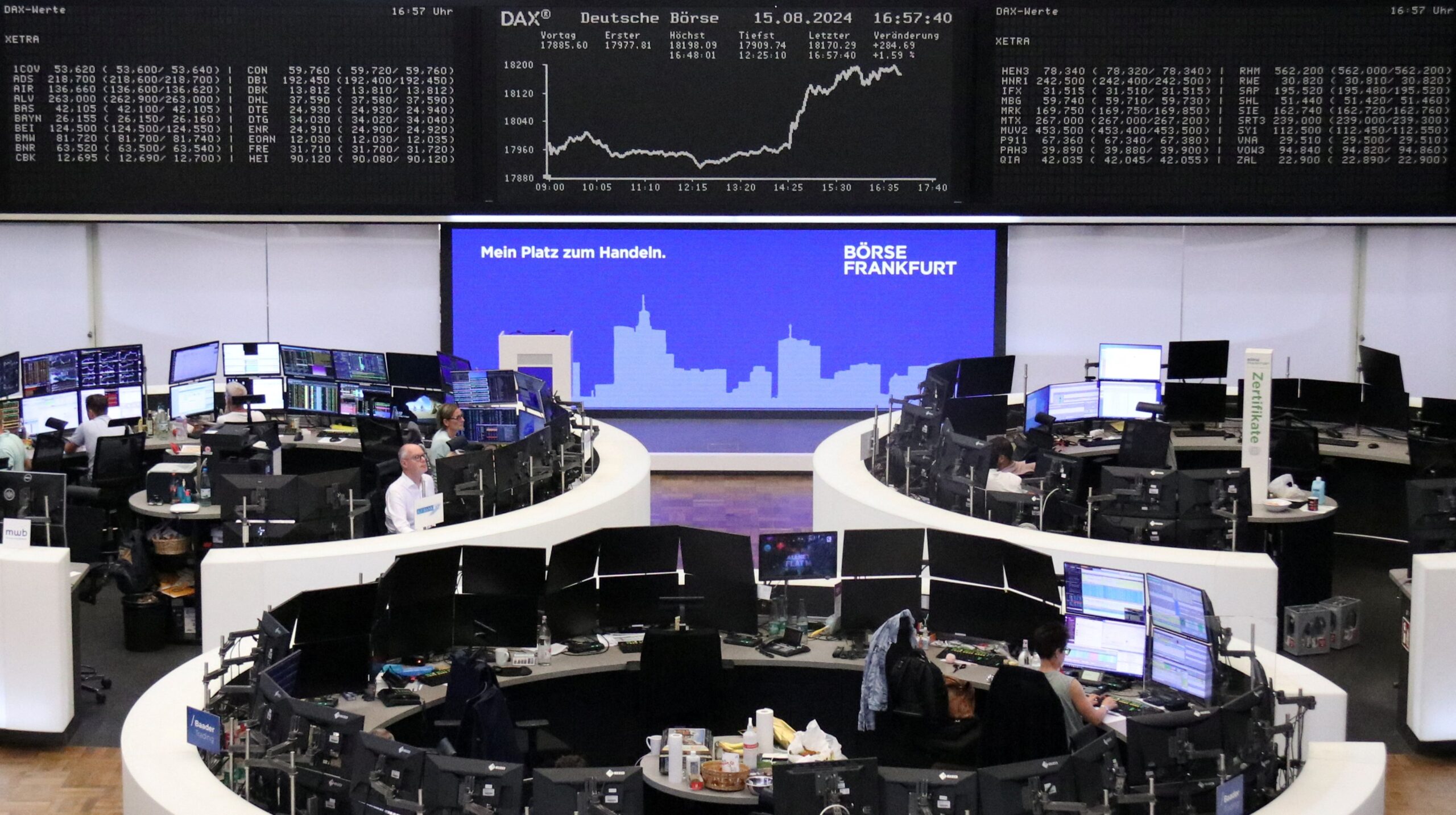 Bolsas na Europa caem forte em meio a guerra comercial