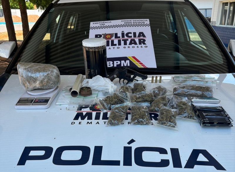 PM prende homem e apreende adolescente membros de facção por tentativa de homicídio