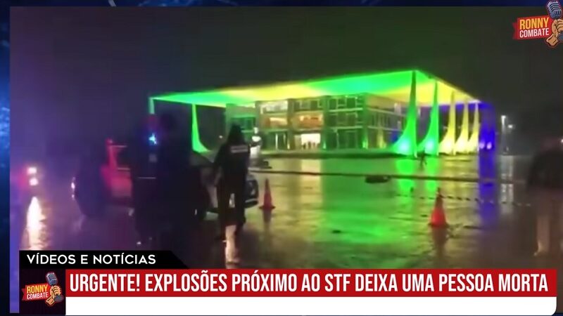 URGENTE! Explosões em frente ao STF deixam uma VÍTIMA e praça dos 3 poderes é EVACUADA as PRESSAS
