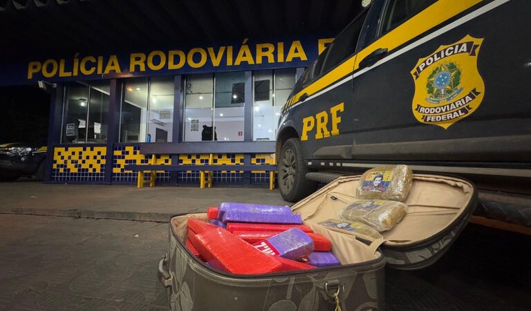 PRF apreende 40kg de maconha e skunk durante fiscalização em Rondonópolis/MT
