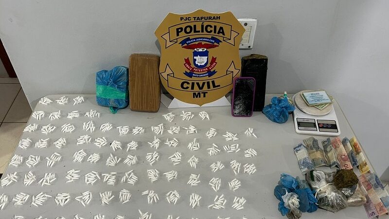 Polícia Civil prende dupla com mais de 840 pinos de cocaína e quatro quilos de maconha e pasta base – Jornal Advogado – Em Mato Grosso