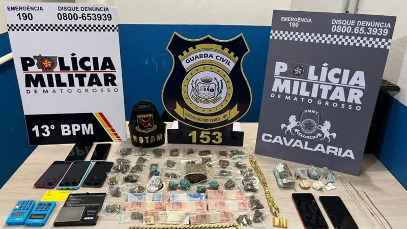 Dois adolescentes são apreendidos e homem é preso com 37 porções de drogas