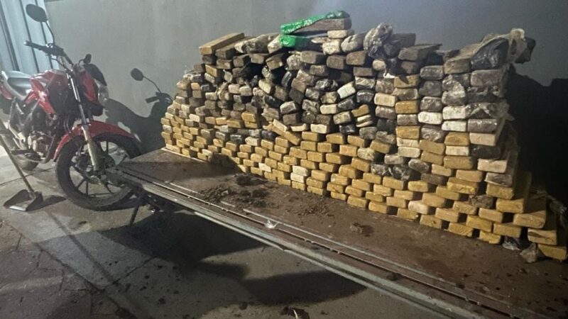 PM descobre depósito de facção criminosa e apreende 270 quilos de maconha em Várzea Grande