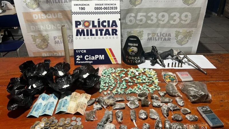 PM detém membros de facção por tráfico e apreende mais 340 porções de drogas