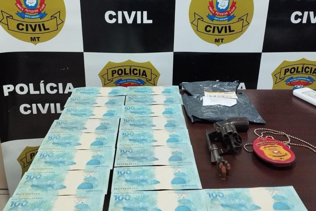 Preso em flagrante em MT pelas Polícia Civil e Federal homem que comprou notas falsas de R$ 100 pela internet