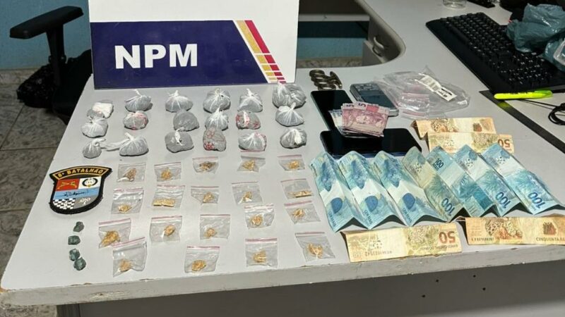 Polícia Militar prende membros de facção criminosa e apreende drogas