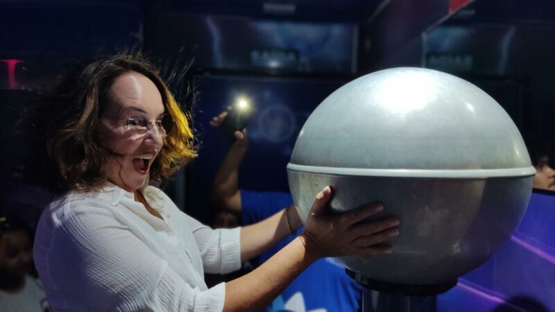 Circuito itinerante do MT Ciências leva atrações e experimentos para Tangará da Serra