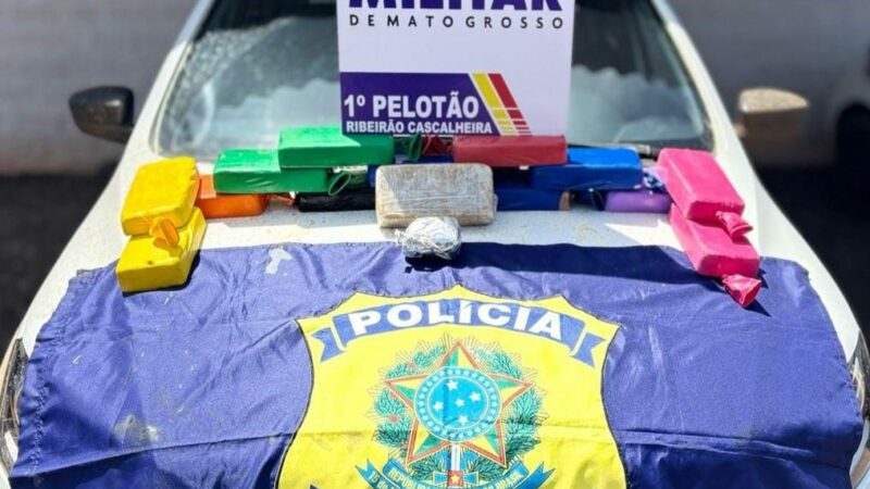 PM e PRF apreendem tabletes de pasta base de cocaína em tanque de combustível