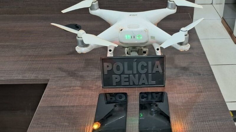 Operações de vigilância evitam entrada de 96 celulares levados por drones em penitenciária de Rondonópolis