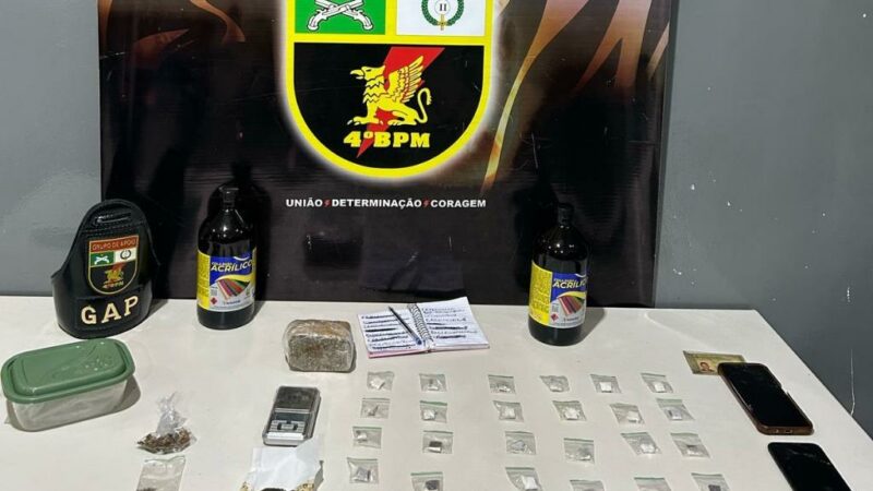 Trio é preso com 35 porções de maconha durante abordagens em Várzea Grande