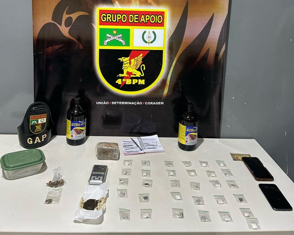 Trio é preso com 35 porções de maconha durante abordagens em Várzea Grande