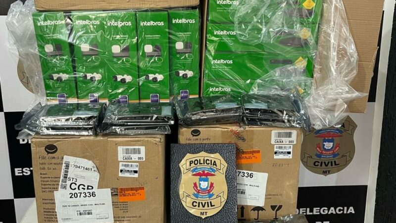 Polícia Civil recupera R$ 33 mil em eletrônicos subtraídos de empresa vítima de golpe em Cuiabá