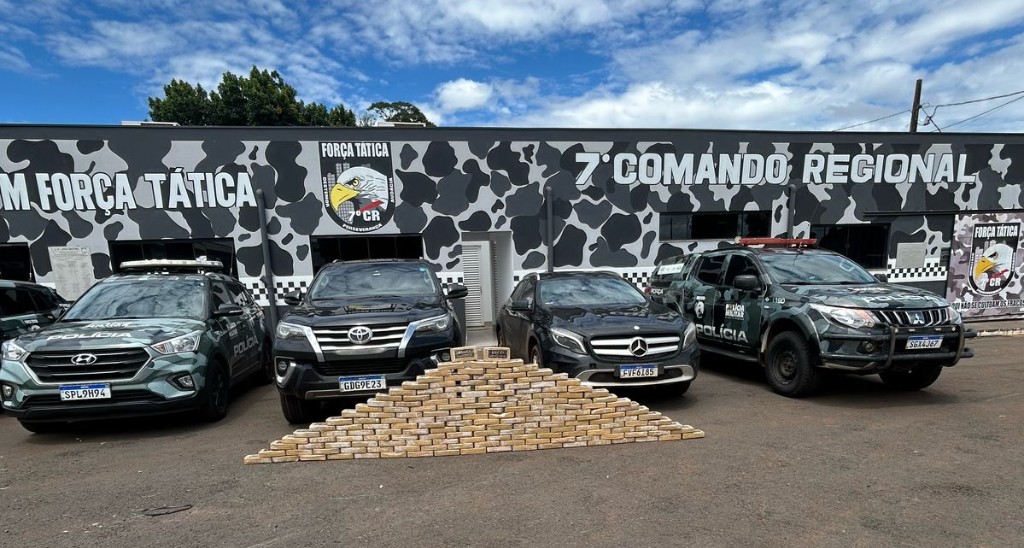 Força Tática apreende 170 tabletes de pasta base de cocaína em Tangará da Serra