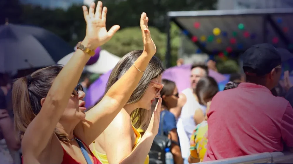 Evangélicos celebram o aniversário de Brasília na Esplanada