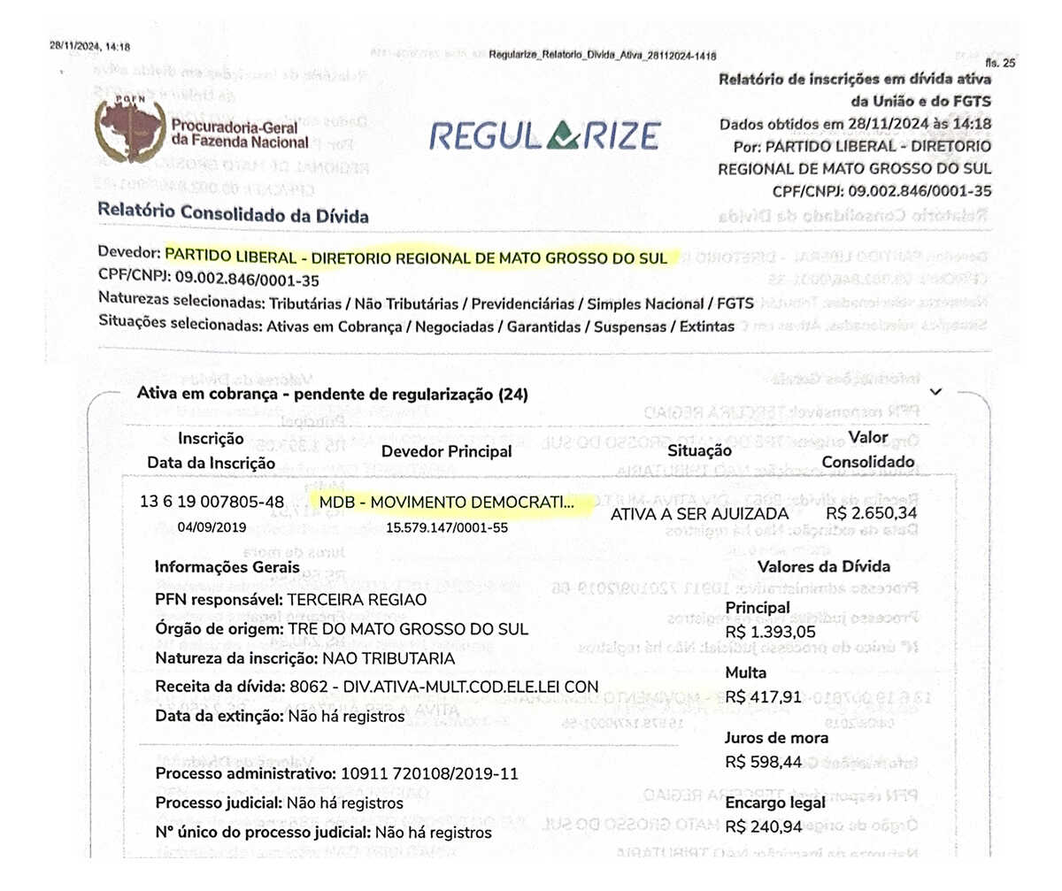 PL culpa MDB por calote que sujou nome de dois funcionários de Pollon