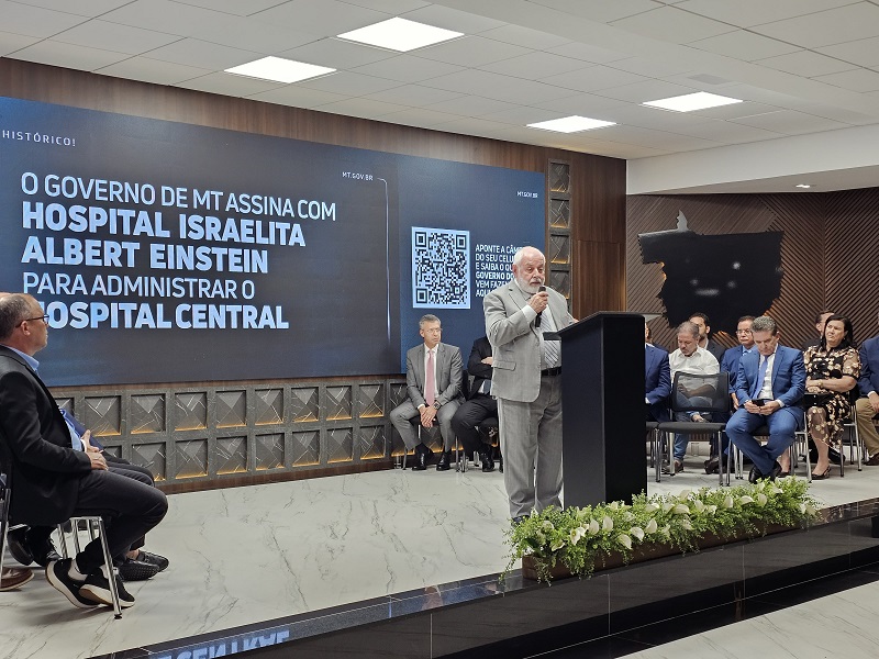 TJMT participa de assinatura de contrato com Hospital Albert Einstein para gestão do Hospital Central de Cuiabá