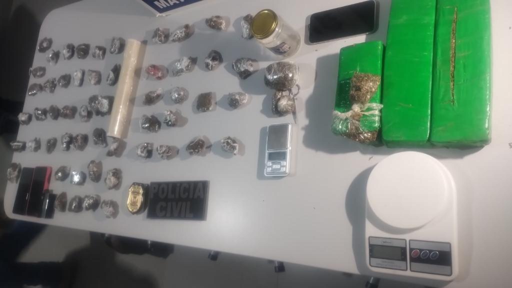 Duas mulheres são presas e duas menores são apreendidas por tráfico de drogas em Matupá