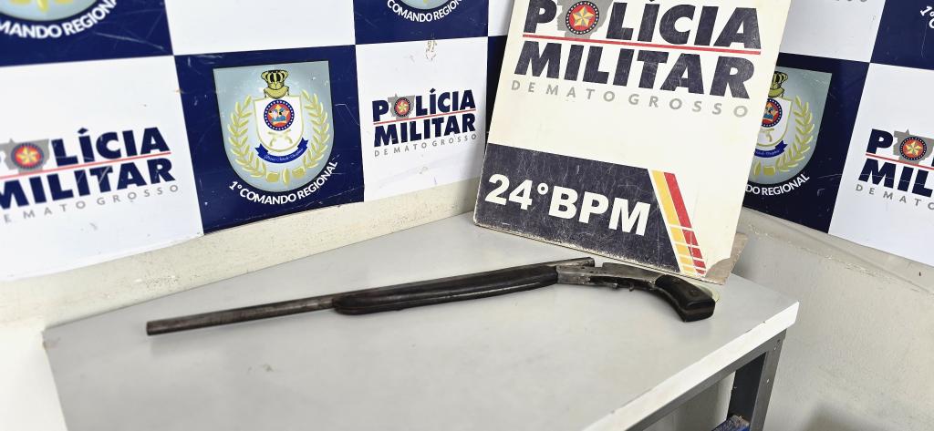 PM prende suspeito em flagrante após ameaçar proprietário de churrascaria com arma de fogo