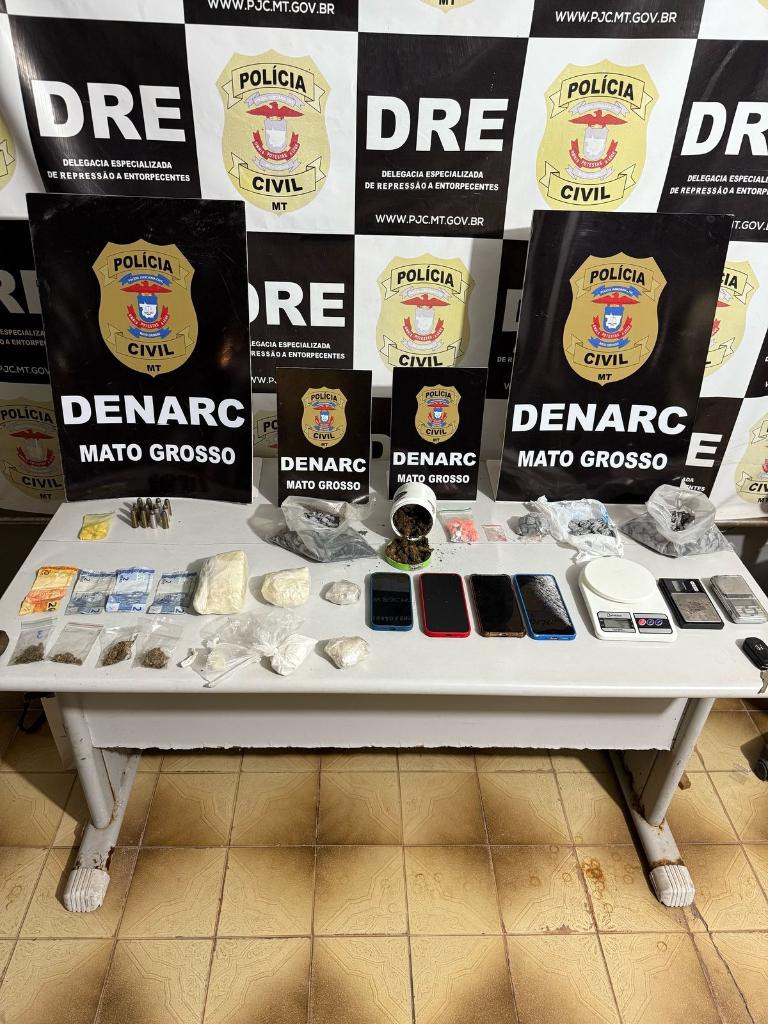 Polícia Civil prende e autua dois homens por tráfico de drogas em Várzea Grande