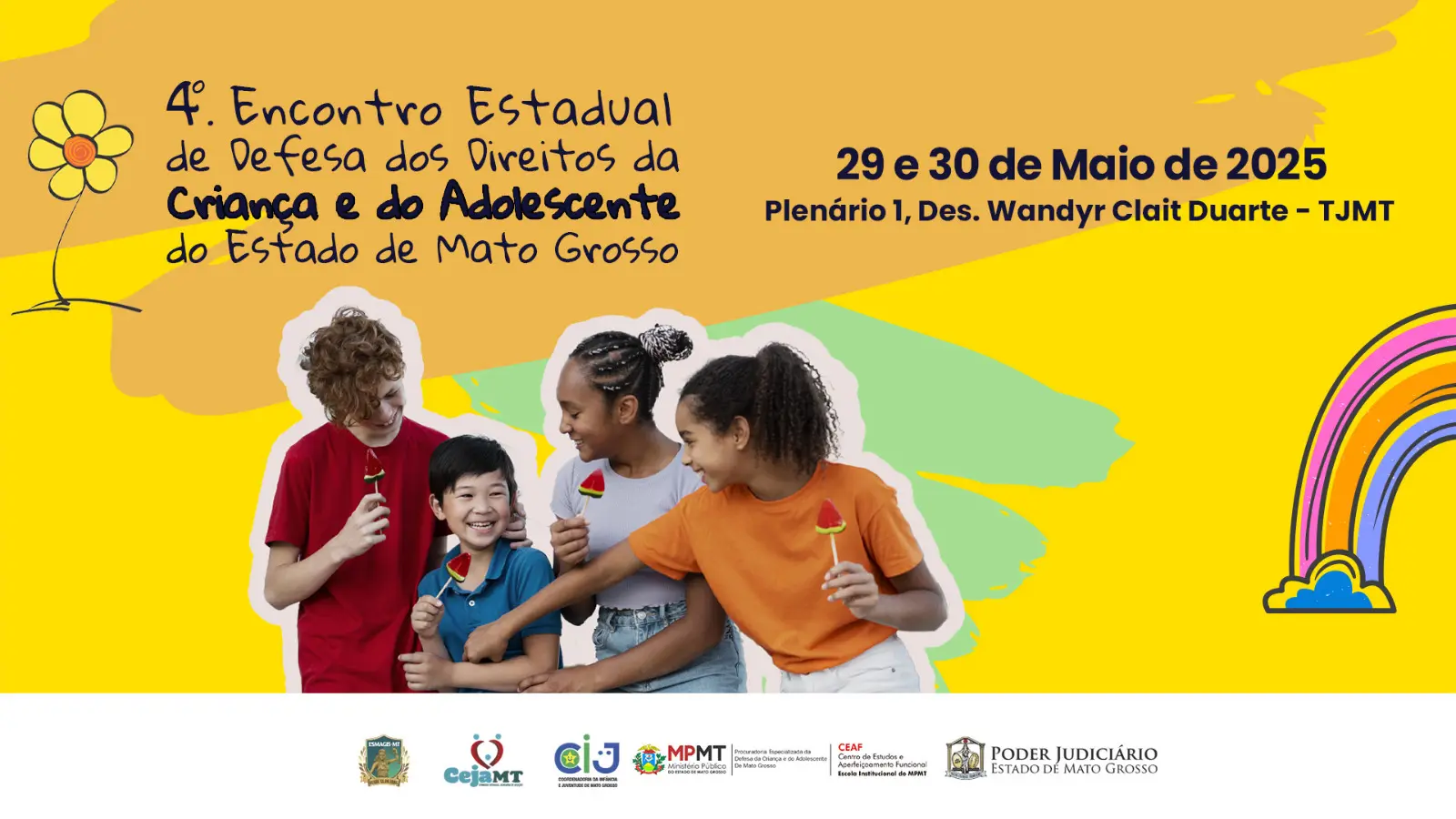 Inscrições abertas para o 4º encontro estadual da infância, em Cuiabá