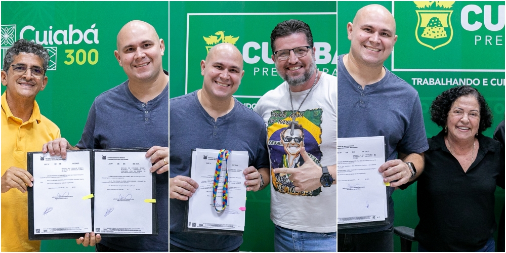 Prefeito sanciona quatro leis e valoriza atuação de vereadores