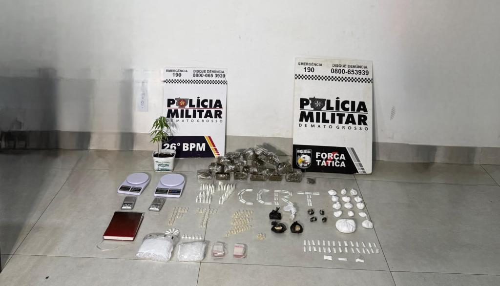 Rotam prende membros de facção criminosa e apreende adolescente com mais de 300 porções de drogas