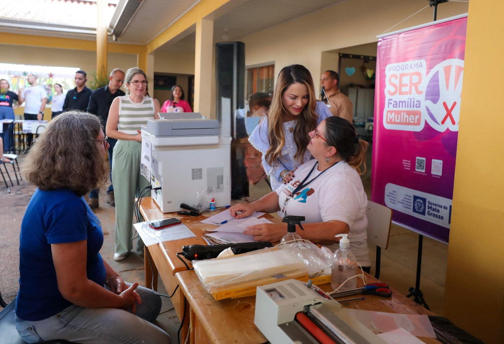 Primeira-dama de MT participa do Mutirão da Cidadania e inauguração de escola nesta terça-feira (27)