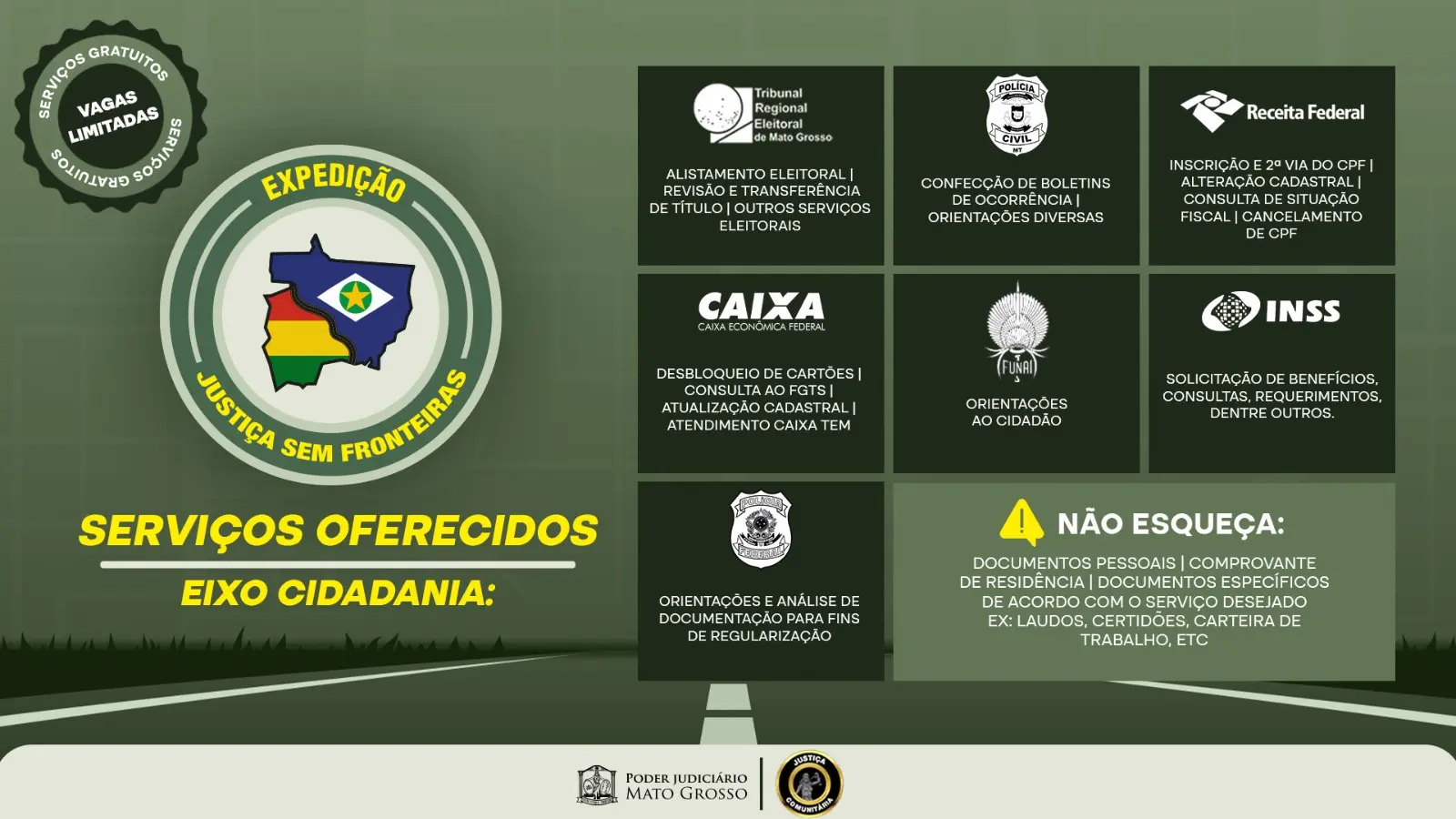 Expedição Justiça Sem Fronteiras amplia acesso à cidadania com serviços essenciais à população