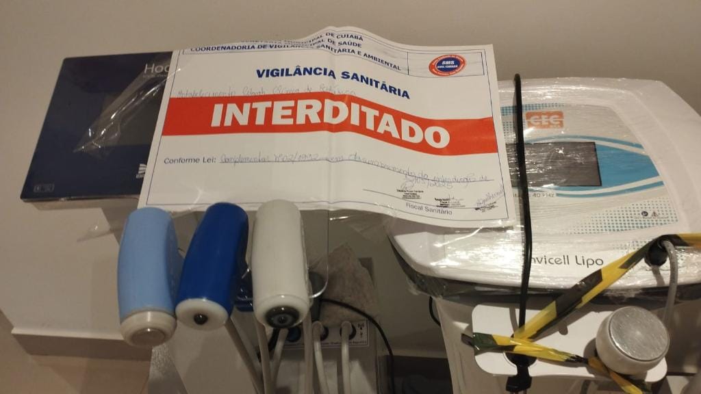 Clínica de depilação a laser é fechada após ignorar interdição da Decon em Cuiabá