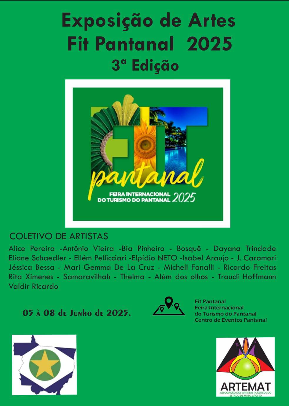 Fit Pantanal apresenta obras de artistas plásticos