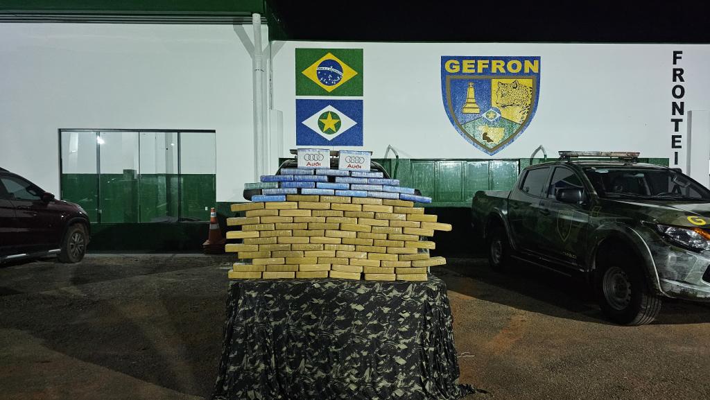 Gefron apreende 146 quilos de cocaína e causa prejuízo de R$ 2,8 milhões às facções criminosas