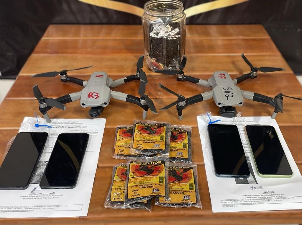 Polícia Penal já abateu 25 drones que tentaram entrar em perímetro da Penitenciária de Rondonópolis