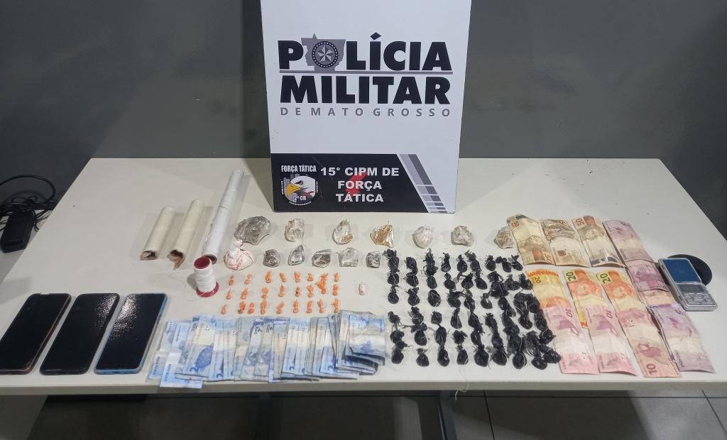 Força Tática apreende 98 porções de maconha e prende homem com diversas passagens criminais