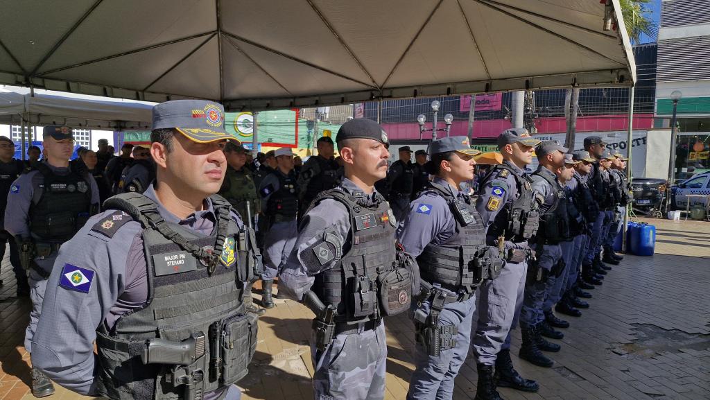 PM intensifica policiamento de região central de Cuiabá com 630 militares durante operação Liquida Centro
