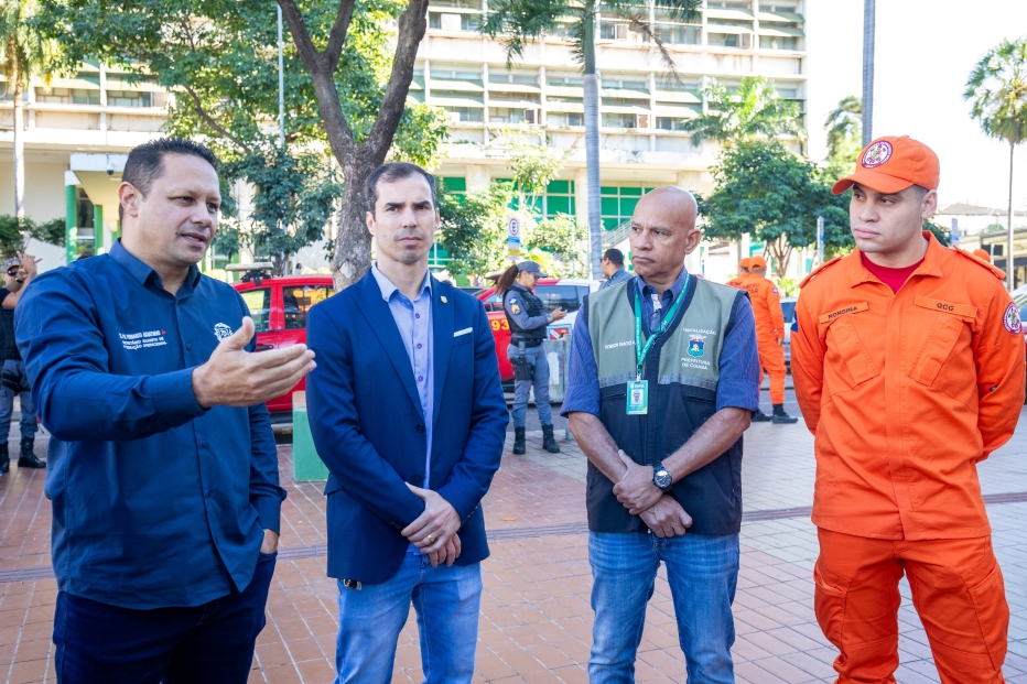 Prefeitura e Forças de Segurança do Estado realizam operação no centro de Cuiabá