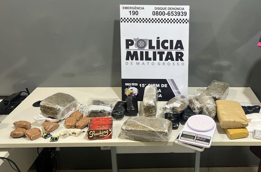 Força Tática prende faccionado com tabletes de maconha em Várzea Grande