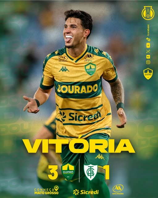 Cuiabá vence o América-MG em virada dramática pela série B do Brasileirão