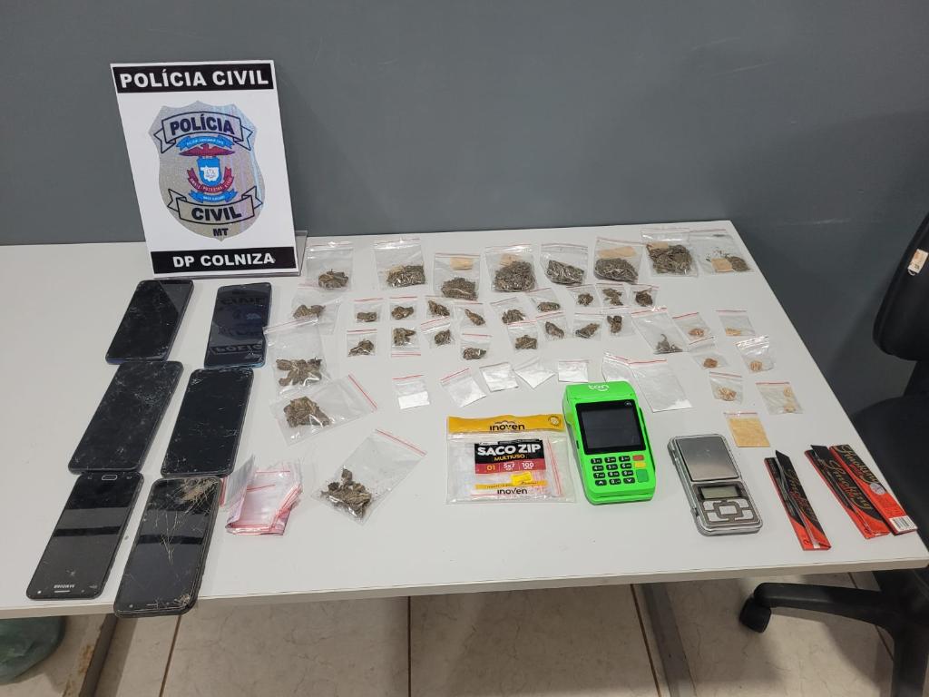 Polícia Civil prende jovem e apreende menor durante cumprimento de mandado judicial em Colniza