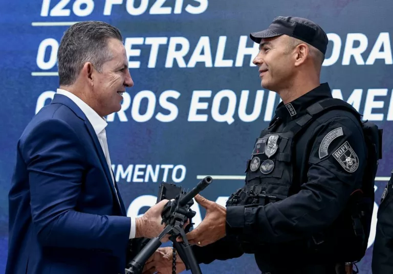 “Só as Polícias de Mato Grosso e de São Paulo têm armas desse nível”, destaca governador