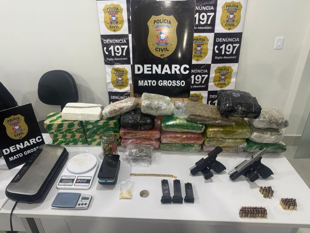 Quatro pessoas são presas com grande quantidade de drogas em condomínio residencial