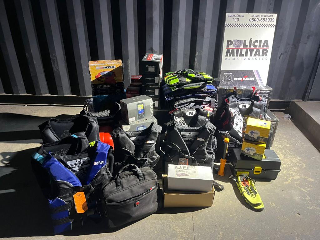 Rotam localiza e recupera materiais furtados de empresa de produtos náuticos em Cuiabá