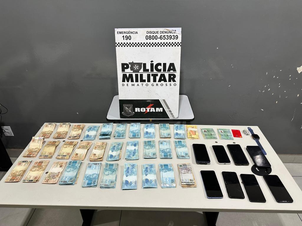 Rotam prende faccionada e recupera veículo e dinheiro roubados de loja de automóveis