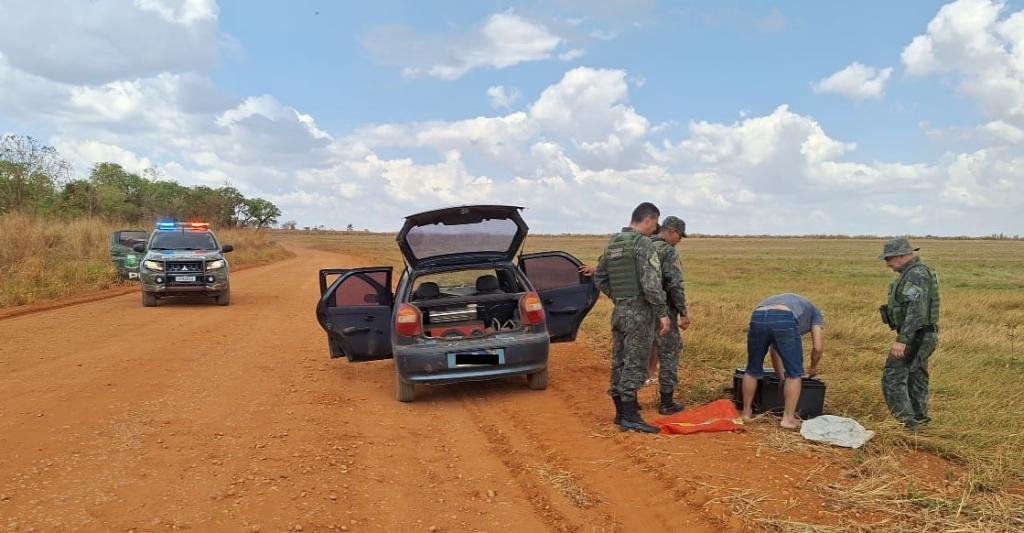 PM e Sema apreendem 22 quilos de pescado irregular na MT-370 em Itiquira